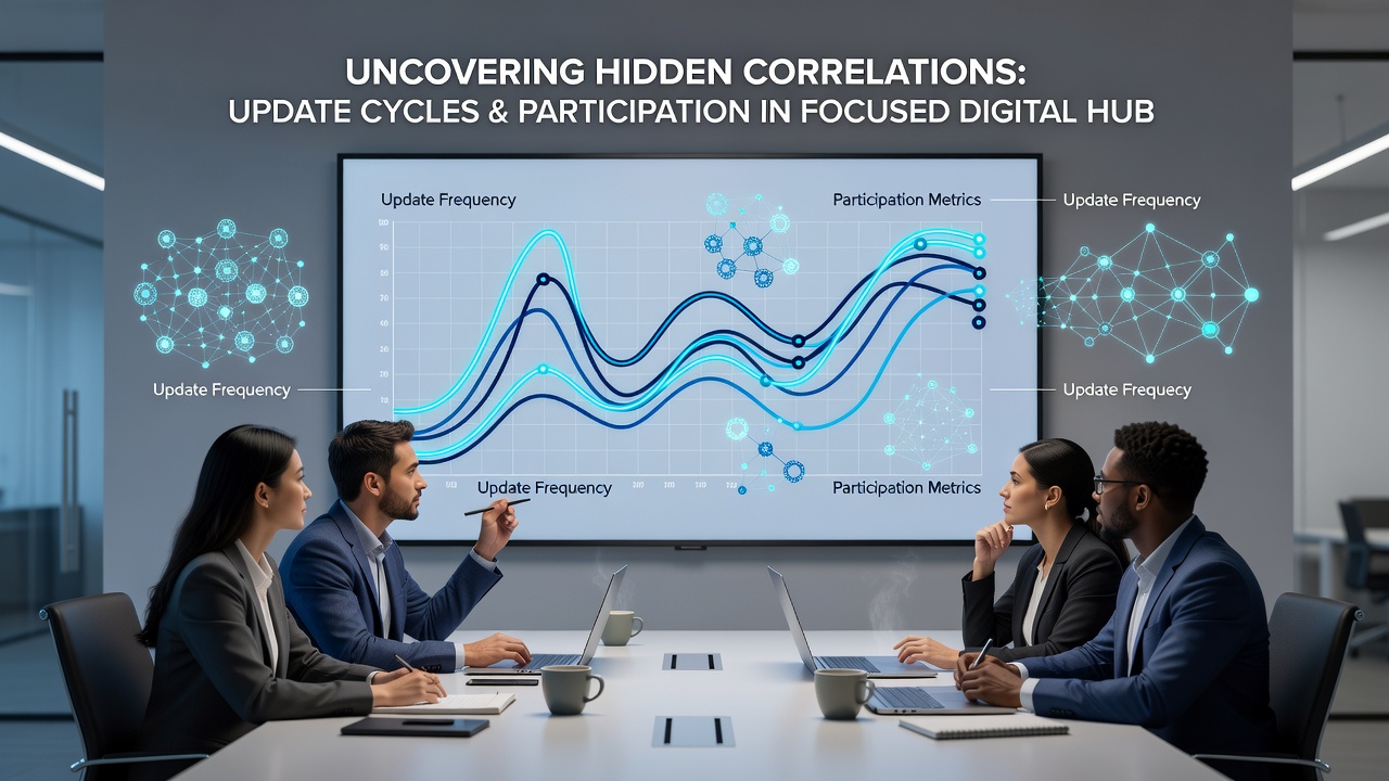 Chart illustrating participation trends over multiple update cycles in specialized online communities